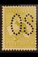 OFFICIAL 1913 3d Olive With Large "OS" Puncture, SG O5, Never Hinged Mint. For More Images, Please Visit Http://www.sand - Altri & Non Classificati