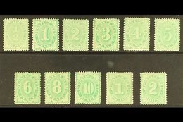 POSTAGE DUES 1902-04 Complete Set To 2s, Perf 11½, 12, Compound With 11, SG D22.32, Fine To Very Fine Mint. (11 Stamps)  - Otros & Sin Clasificación
