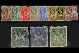 1912 Seal Of The Colony/ Geo V Set Complete, SG 170/180, Very Fine Mint. (11 Stamps) For More Images, Please Visit Http: - Barbados (...-1966)