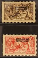 1920 - 3 2s 6d And 5s Bradbury Seahorses, SG 88/9, Very Fine , Well Centred Mint. (2 Stamps) For More Images, Please Vis - Other & Unclassified