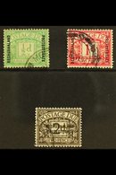 POSTAGE DUES 1926 Ovpt Set Complete, SG D1/3, Very Fine Used. Scarce Set. (3 Stamps) For More Images, Please Visit Http: - Other & Unclassified