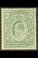 1903-04 2s6d Grey Green & Green, SG 63, Very Fine Mint For More Images, Please Visit Http://www.sandafayre.com/itemdetai - Nyasaland (1907-1953)