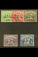 TRIPOLITANIA POSTAGE DUES 1948 B.M.A. Set Complete, SG TD1/5, Very Fine Used. (5 Stamps) For More Images, Please Visit H - Afrique Orientale Italienne