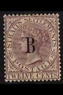 1882 12c Brown Purple, Wmk CA, SG 22, Very Fine Mint, Large Part Og. For More Images, Please Visit Http://www.sandafayre - Siam