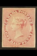 1857 ½c Deep Rose, SG 17, Mint. Clear Margins All Round But Small Repair At Foot. Lovely Appearance. Cat £1000. For More - Other & Unclassified