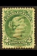 1868 2c Bluish Green Large Queen On Watermarked Paper, SG 57da, Showing Clear "BOT", Finely Used.  For More Images, Plea - Other & Unclassified