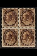 1898 6c Brown, Numeral, SG 159, Mint Block Of 4. Flat Gum Put Still An Attractive Block. For More Images, Please Visit H - Altri & Non Classificati