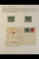 SPECIAL DELIVERY POSTAL HISTORY GROUP 1898-1920 10c Blue-green Or Deep Green Labels, SG S1/2, Used On A Range Of Covers  - Other & Unclassified