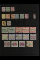 1874-1965 USED COLLECTION/ACCUMULATION Presented On Stock Pages With Useful Ranges, Shades & Postmark Interest. Includes - Dominica (...-1978)