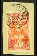OCEANIA 1915-16 10c + 5c Orange & Carmine Red Cross (bar Under "c") SURCHARGE INVERTED Variety (Yvert 41a, SG 40a), Very - Andere & Zonder Classificatie