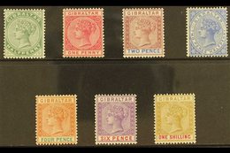 1898 Reissue In Sterling Currency Complete Set, SG 39/45, Very Fine Mint. (7 Stamps) For More Images, Please Visit Http: - Gibilterra