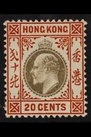 1904 20c Slate And Chestnut, Wmk MCA, SG 83, Fine Mint. For More Images, Please Visit Http://www.sandafayre.com/itemdeta - Other & Unclassified