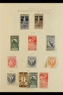 1911-1944 FINE MINT COLLECTION On Leaves, ALL DIFFERENT, Includes 1911 Jubilee Set To 10c, 1912 Campanile Set, 1915-16 R - Unclassified