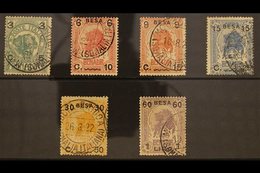 SOMALIA 1922 Surcharges Complete Set (Sass S. 7, SG 23/28), Fine Used. (6 Stamps) For More Images, Please Visit Http://w - Other & Unclassified