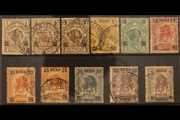 SOMALIA 1923 Surcharges Complete Set (Sass S.9, SG 33/43), Good To Fine Used. (11 Stamps) For More Images, Please Visit  - Other & Unclassified