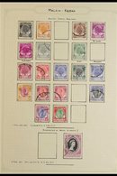 KEDAH 1950-71 FINE USED All Different Collection On Album Pages, 1950-55 Definitive Range To $2, 1957 Definitives Comple - Otros & Sin Clasificación