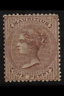 1860-63 1d Purple-brown, No Watermark, SG 46, Fine Mint. For More Images, Please Visit Http://www.sandafayre.com/itemdet - Mauricio (...-1967)