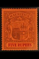 1900-1905 5r Purple & Carmine Red, CA Wmk Sideways, SG 155, Very Fine Mint For More Images, Please Visit Http://www.sand - Mauritius (...-1967)
