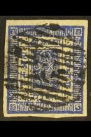 1881 White Wove Paper, Imperf, 1a Deep Ultramarine (Hellrigl 4a, SG 4, Scott 4), Fine Used With 4 Good Margins. For More - Nepal