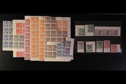 1953 QEII DEFINITIVES NEVER HINGED MINT ACCUMULATION, Most Values To 9d With Approx 50 Of Each Value In Multiples, We Se - Rodesia Del Norte (...-1963)