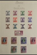 1947-1953 COMPREHENSIVE VERY FINE MINT COLLECTION On Leaves, All Different, Includes 1947 Opts Set Incl 1r Wmk Inverted, - Pakistan