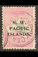 NWPI 1915-16 10s Grey & Pink Roo Watermark W2 Overprint, SG 99, Fine Used With "Nauru / Cancelled" Cancels, Slightly Cen - Papua New Guinea
