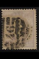 1870 240r Lilac, Straight Label, Perf.12½, Mi 44xB, Good Used With Number "46" Porto Barred Cancel, Cat.1500 Euros. For  - Sonstige & Ohne Zuordnung