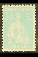 1924 20E Turquoise Blue "Ceres", Perf 12 X 11½, SG 577, Michel & Afinsa 298, Fine Mint. For More Images, Please Visit Ht - Other & Unclassified