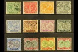 1920-22 Watermark Multi Crown CA Definitive Set Complete To 10s, SG 24/35, Fine Used, The 10s Is Very Fine. (12 Stamps)  - St.Kitts E Nevis ( 1983-...)
