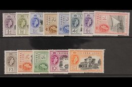 1956-61 Complete Definitive Set, SG 210/222, Fine Never Hinged Mint. (13 Stamps) For More Images, Please Visit Http://ww - Sierra Leone (...-1960)