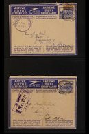 MILITARY AEROGRAMMES 1941-1943 Used Complete Run Of "ACTIVE SERVICE LETTER CARD" Aerogrammes, With Both English & Afrika - Sin Clasificación