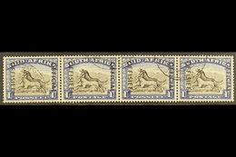 OFFICIALS 1950-54 1s Blackish Brown & Ultramarine Overprint, SG O47a, Fine Cds Used Horizontal STRIP Of 4, Fresh & Very  - Sin Clasificación