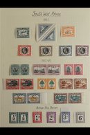 1927-1952 VERY FINE MINT COLLECTION On Leaves, All As Horizontal Pairs/units Where Appropriate, Includes 1927-30 Set To  - South West Africa (1923-1990)