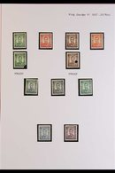 1937 Geo VI Set Complete With Additional 5s And ½d And 1½d Imperf Proofs In Issued Colours With Waterlow Punch-holes. (1 - Rodesia Del Sur (...-1964)