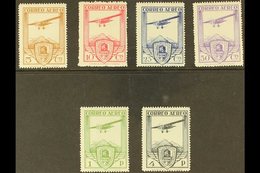 1930 Railway Congress Complete Air Set With "A000,000" (SPECIMEN) Control Figures on Back, Edifil 483N/88N (as SG 547/52 - Altri & Non Classificati