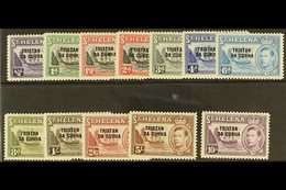 1952 Complete Overprinted KGVI Set, SG 1/12, Very Fine Mint. (12 Stamps) For More Images, Please Visit Http://www.sandaf - Tristan Da Cunha