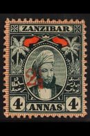 1897 2½ On 4a Myrtle-green, Type 3 Overprint, SG 175, Fine Mint. For More Images, Please Visit Http://www.sandafayre.com - Zanzibar (...-1963)