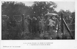 78-RAMBOUILLET- S.M. LE ROI D'ITALIE A LA CHASSE DE RAMBOUILLET - L'ARRIVEE SUR LE TERRAIN DE CHASSE - Rambouillet