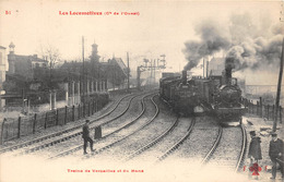 78-VERSAILLES- LES LOCOMOTIVES Cie DE L'OUEST- TRAINS DE VERSAILLES ET DU MANS - Versailles