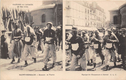 78-SAINT-GERMAIN-EN-LAYE- MARCHE DE L'ARMEE 1904, MULTIVUES, ZOUAVE ET TURCO, EQUIPE DE CHASSEURS A CHEVAL - St. Germain En Laye