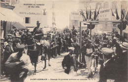 78-SAINT-GERMAIN-EN-LAYE- MARCHE DE L'ARMEE 1904, PASSAGE DU PREMIER ARRIVANT AU CONTRÔLE - St. Germain En Laye