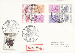 R-BRIEF BELGIEN 1979 - 9 Fach MIF Auf Brief Gel.v. Schoten > Schoten, Sonderstempel - Enveloppes-lettres