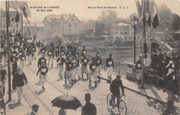 78-CHATOU-MARCHE DE L'ARMEE 1904- SUR LE PONT DE CHATOU - Chatou