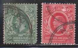 EAST AFRICA & UGANDA Scott # 41-2 Used - KGV Definitive - Protettorati De Africa Orientale E Uganda