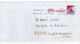 Enveloppe FRANCE Prêt à Poster Lettre Prioritaire Oblitération LA POSTE 26479A-02 25/02/2019 - Prêts-à-poster:  Autres (1995-...)