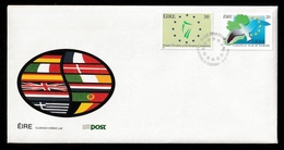 IRELAND 1990 European Events: First Day Cover CANCELLED - FDC