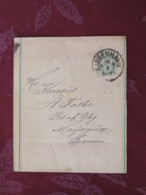 Denmark Around 1890 Stationery Newspaper Band Copenhagen To Spain - Arms Lions - Lettres & Documents