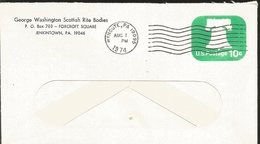 J) 1974 UNITED STATES, GEORGE WASHINGYON SCOTTISH RITE BODIES, POSTAL STATIONARY - Sonstige & Ohne Zuordnung