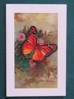 Canada 2018 Postcard To Nicaragua - Monarch Butterfly -mouth And Foot Painting - Briefe U. Dokumente