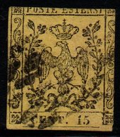 R952.-. MODENA. 1852 - SC#: 3- USED - COAT OF ARMS - Modena